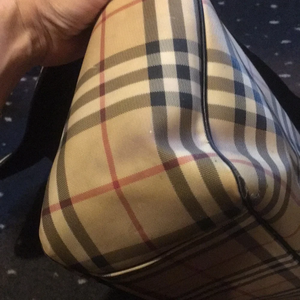 Burberry Nova Check Messenger Diaper bag